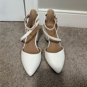 Elegant White Women's Heels